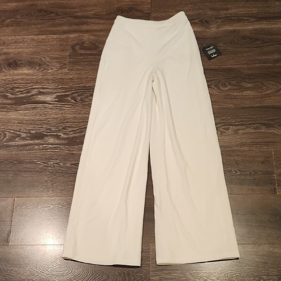 ❤️ NWT! LULUS ENTICING ENDEAVORS HIGH RISE WIDE LEG STRETCH CREPE PANTS, SMALL - Picture 4 of 11